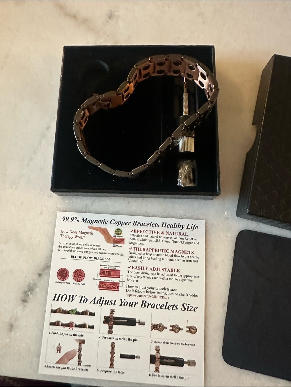 Magnetic Copper Therapy Bracelet - Copper Brown